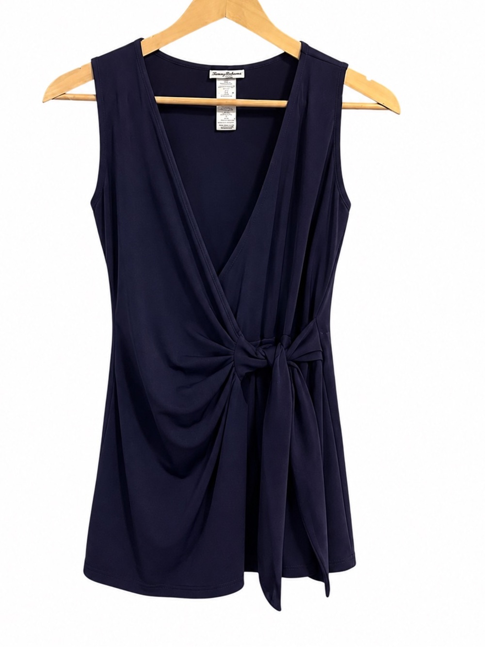Tommy Bahama Navy Sleeveless Wrap Jumpsuit Romper